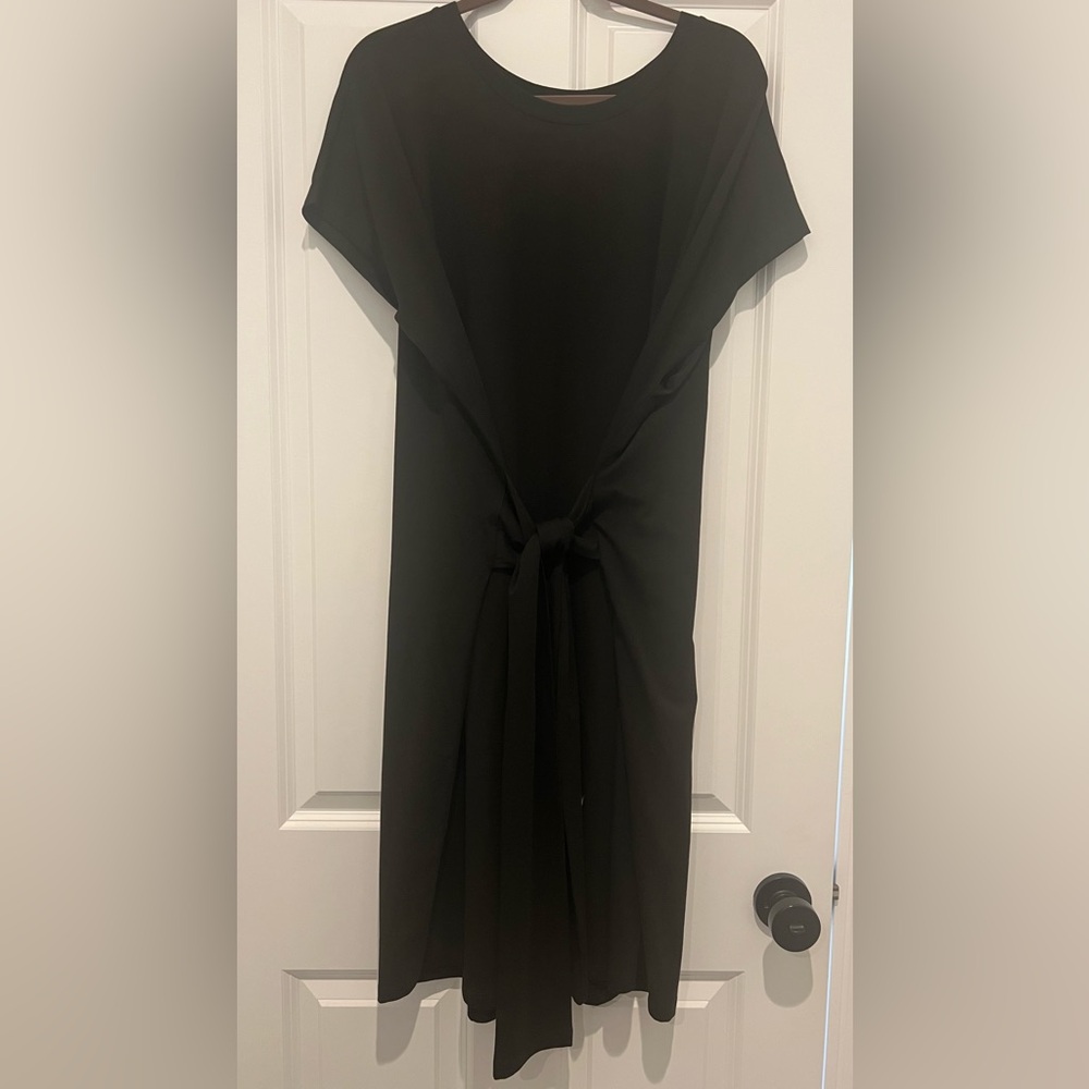 Universal Standard Black Dolman Sleeve Tie Dress. Size L. - Picture 4 of 6